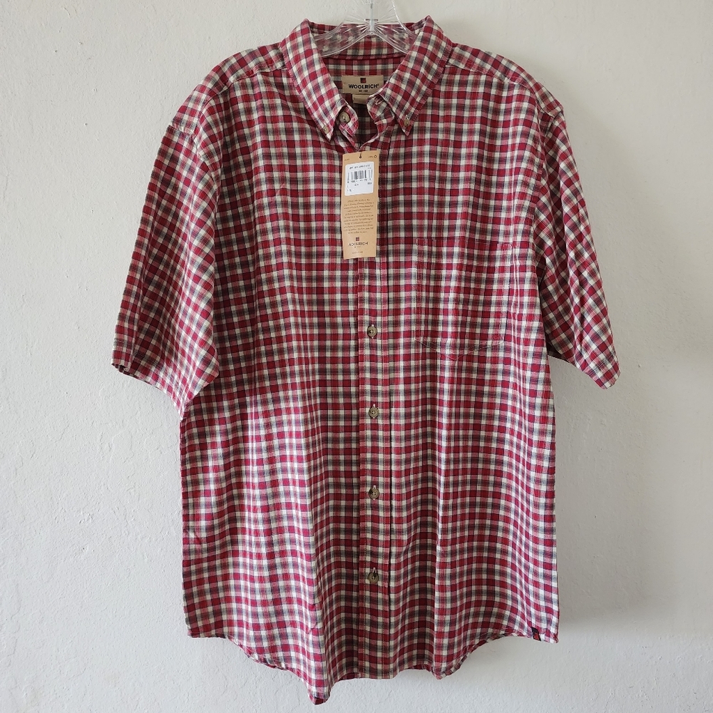 Woolrich 100% Cotton Men's Shirt Size L New with Tags